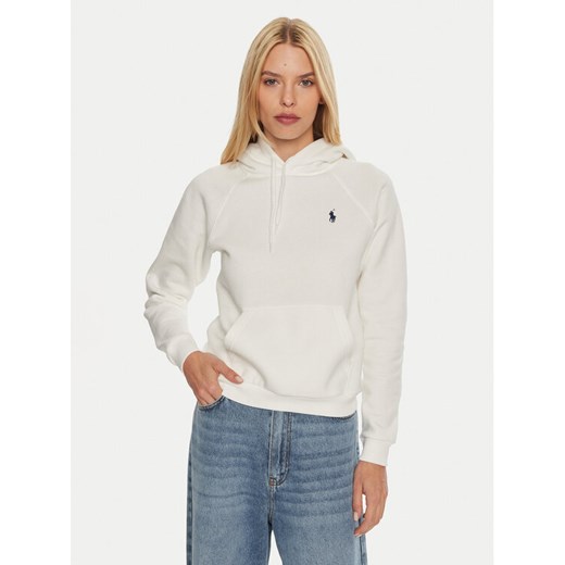 Polo Ralph Lauren Bluza 211943007001 Biały Regular Fit ze sklepu MODIVO w kategorii Bluzy damskie - zdjęcie 182753428