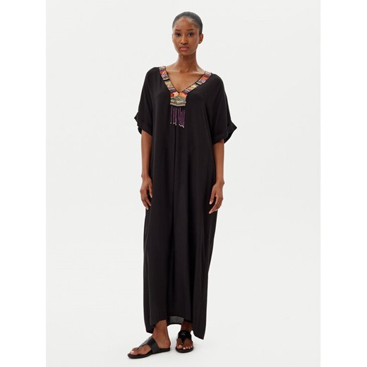 LOLA CASADEMUNT Sukienka letnia LS2516029 Czarny Relaxed Fit ze sklepu MODIVO w kategorii Sukienki - zdjęcie 182753518