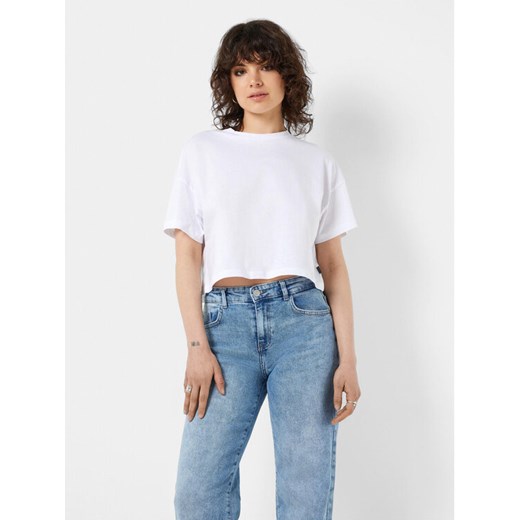 Noisy May T-Shirt Alena 27023863 Biały Cropped Fit ze sklepu MODIVO w kategorii Bluzki damskie - zdjęcie 182753618