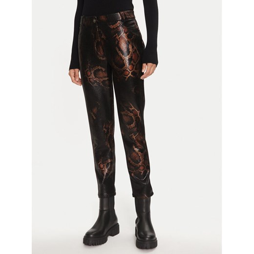 LOLA CASADEMUNT Spodnie materiałowe LF2414007 Czarny Slim Fit ze sklepu MODIVO w kategorii Spodnie damskie - zdjęcie 182753689