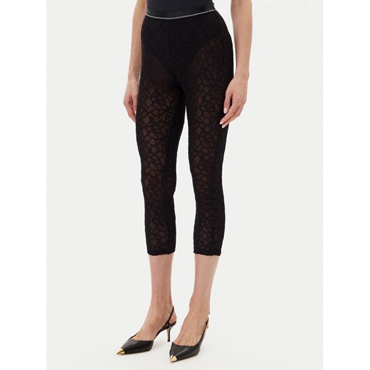 PINKO Spodnie materiałowe 105226 A2M5 Czarny Slim Fit ze sklepu MODIVO w kategorii Spodnie damskie - zdjęcie 182753766