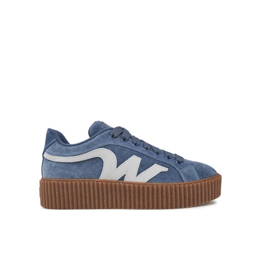 Weekend Max Mara Sneakersy 2515761094600 Niebieski ze sklepu MODIVO w kategorii Buty sportowe damskie - zdjęcie 182753796