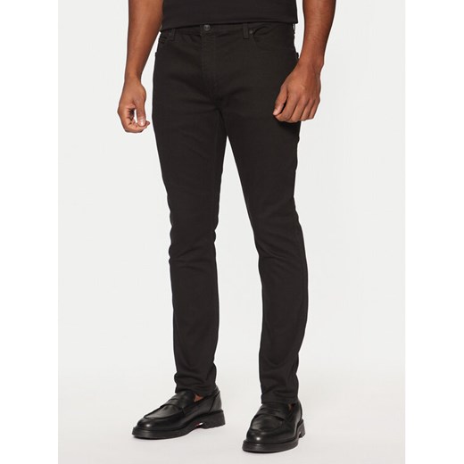HUGO Jeansy 50522145 Czarny Extra Slim Fit ze sklepu MODIVO w kategorii Jeansy męskie - zdjęcie 182753808