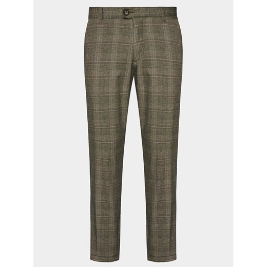 Redefined Rebel Chinosy Ercan 196045 Brązowy Slim Fit ze sklepu MODIVO w kategorii Spodnie męskie - zdjęcie 182753856