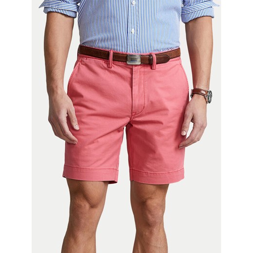 Polo Ralph Lauren Szorty materiałowe 710799213014 Różowy Slim Fit ze sklepu MODIVO w kategorii Spodenki męskie - zdjęcie 182753868