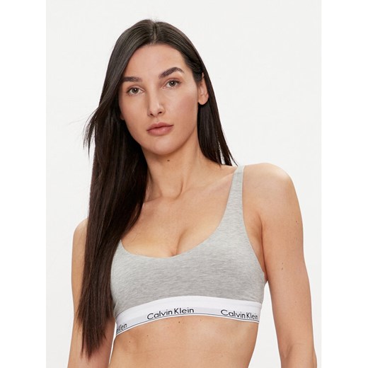 Calvin Klein Underwear Biustonosz top 000QF7586E Szary ze sklepu MODIVO w kategorii Biustonosze - zdjęcie 182753879