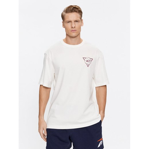 Reebok T-Shirt Basketball IL4428 Biały Regular Fit ze sklepu MODIVO w kategorii T-shirty męskie - zdjęcie 182753919