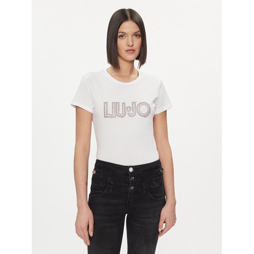 Liu Jo T-Shirt WA4051 JS923 Biały Regular Fit ze sklepu MODIVO w kategorii Bluzki damskie - zdjęcie 182753938