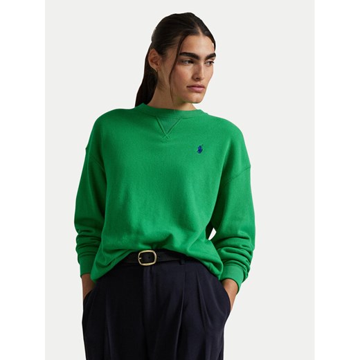 Polo Ralph Lauren Bluza 211935582013 Zielony Regular Fit ze sklepu MODIVO w kategorii Bluzy damskie - zdjęcie 182753997