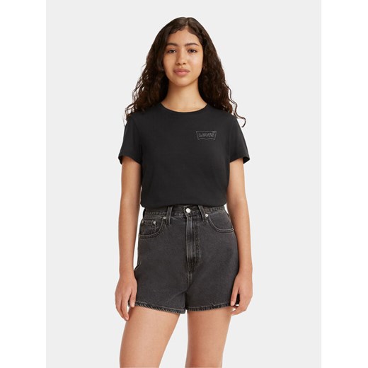 Levi's® T-Shirt The Perfect 17369-2435 Czarny Standard Fit ze sklepu MODIVO w kategorii Bluzki damskie - zdjęcie 182754016