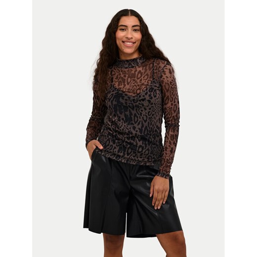 Kaffe Bluzka Johanne 10507815 Czarny Slim Fit ze sklepu MODIVO w kategorii Bluzki damskie - zdjęcie 182754037