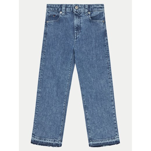Tommy Hilfiger Jeansy KG0KG08269 Niebieski Relaxed Fit ze sklepu MODIVO w kategorii Spodnie dziewczęce - zdjęcie 182754056