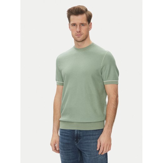 BOSS Sweter Jianfranco 50537642 Zielony Regular Fit ze sklepu MODIVO w kategorii Swetry męskie - zdjęcie 182754115