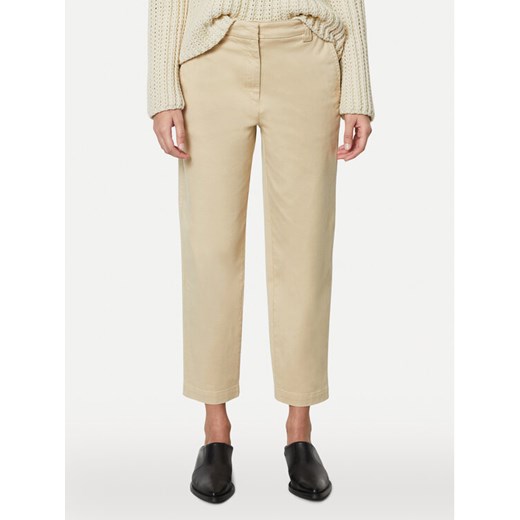 Marc O'Polo Chinosy 402 0018 10087 Beżowy Tapered Fit ze sklepu MODIVO w kategorii Spodnie damskie - zdjęcie 182754117