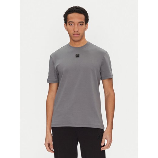 HUGO T-Shirt Dalile 50505201 Szary Regular Fit ze sklepu MODIVO w kategorii T-shirty męskie - zdjęcie 182754145