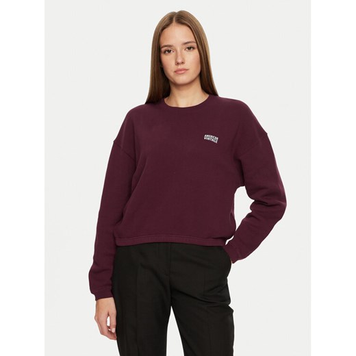 American Vintage Bluza Izubird IZU03AH24 Bordowy Regular Fit ze sklepu MODIVO w kategorii Bluzy damskie - zdjęcie 182754147
