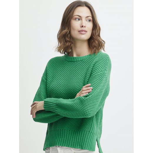 Fransa Sweter 20611827 Zielony Regular Fit ze sklepu MODIVO w kategorii Swetry damskie - zdjęcie 182754177
