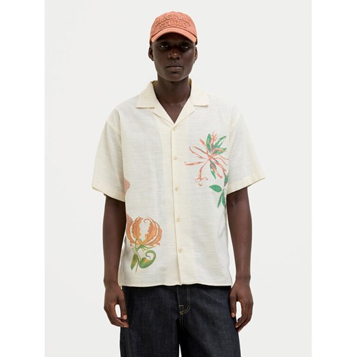 Jack&Jones Koszula Luke 12271108 Écru Relaxed Fit ze sklepu MODIVO w kategorii Koszule męskie - zdjęcie 182754219