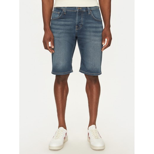 Mustang Szorty jeansowe Chicago 1007754 Niebieski Slim Fit ze sklepu MODIVO w kategorii Spodenki męskie - zdjęcie 182754239