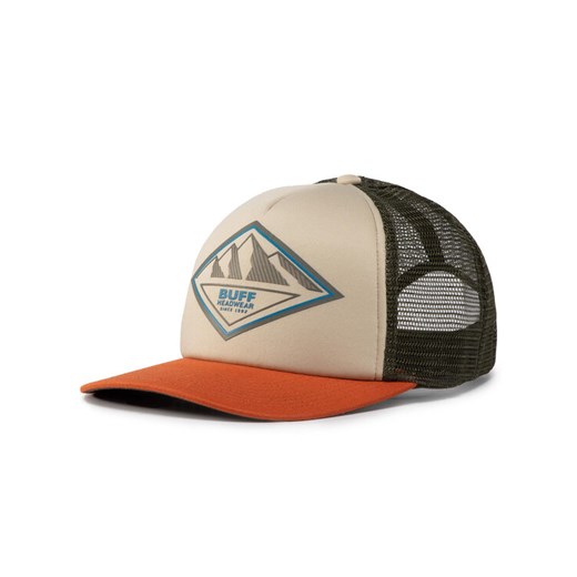 Buff Czapka z daszkiem Trucker Cap Eucalyptus Nut 117248.305.10.00 Beżowy ze sklepu MODIVO w kategorii Czapki z daszkiem męskie - zdjęcie 182754275