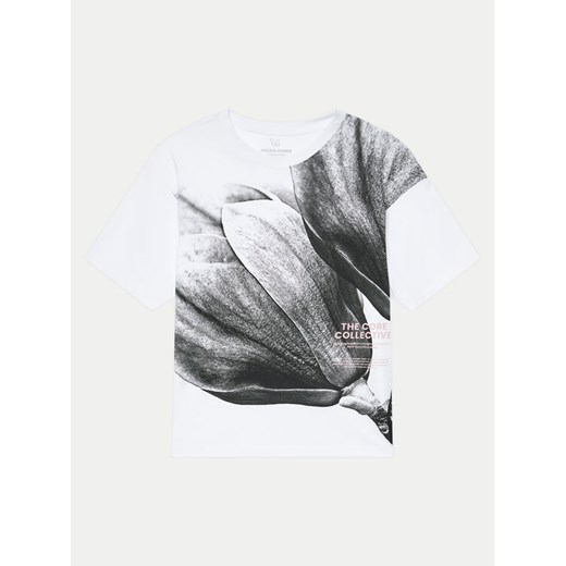 Jack&Jones Junior T-Shirt Jcodunya 12257775 Biały Volume Fit ze sklepu MODIVO w kategorii T-shirty chłopięce - zdjęcie 182754308