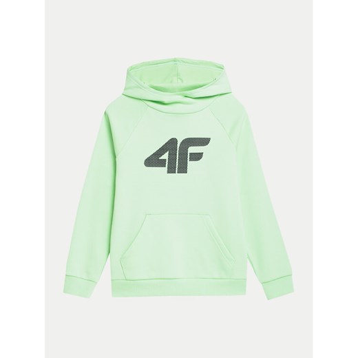 4F Bluza 4FJWSS24TSWSM0925 Zielony Regular Fit ze sklepu MODIVO w kategorii Bluzy chłopięce - zdjęcie 182754346