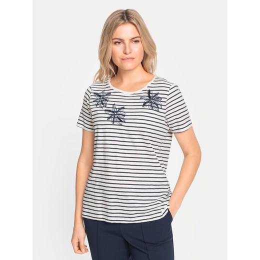 Olsen T-Shirt 11105068 Écru Regular Fit ze sklepu MODIVO w kategorii Bluzki damskie - zdjęcie 182754525