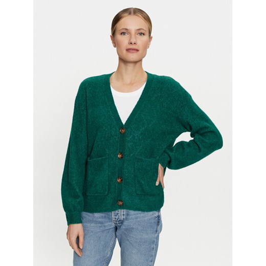 Cream Kardigan Merle 10610140 Zielony Relaxed Fit ze sklepu MODIVO w kategorii Swetry damskie - zdjęcie 182754527