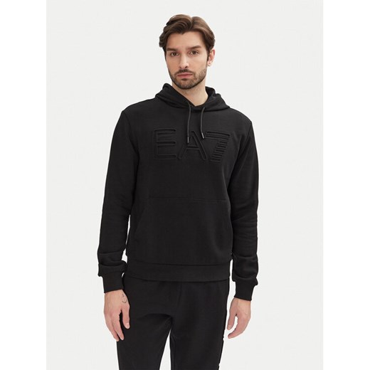 EA7 Emporio Armani Bluza 7M000152 AF10432 UC001 Czarny Regular Fit ze sklepu MODIVO w kategorii Bluzy męskie - zdjęcie 182754536