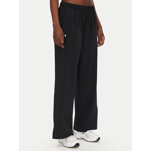 Under Armour Spodnie dresowe Rival 1386453 Czarny Wide Leg ze sklepu MODIVO w kategorii Spodnie damskie - zdjęcie 182754677