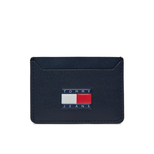 Tommy Jeans Etui na karty kredytowe Tjm Heritage Leather Cc Holder AM0AM12085 Granatowy ze sklepu MODIVO w kategorii Etui - zdjęcie 182754766