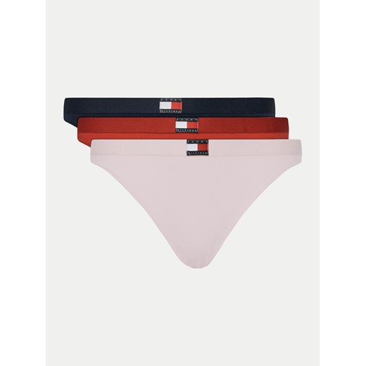 Tommy Hilfiger Komplet 3 par fig klasycznych UW0UW05985 Kolorowy ze sklepu MODIVO w kategorii Majtki damskie - zdjęcie 182754767