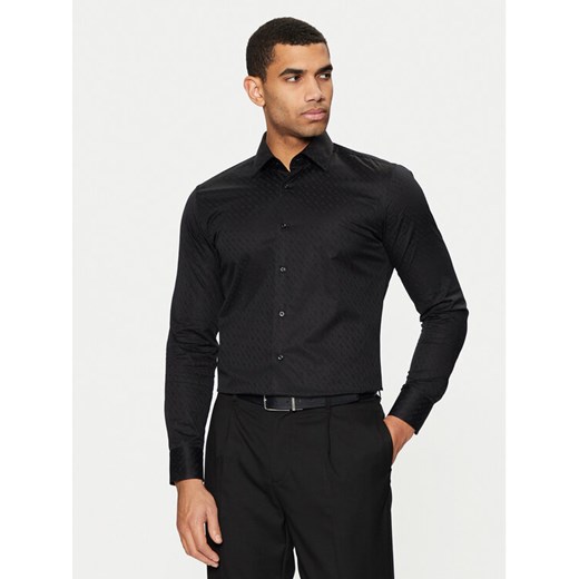 BOSS Koszula 50473310 Czarny Slim Fit ze sklepu MODIVO w kategorii Koszule męskie - zdjęcie 182754787