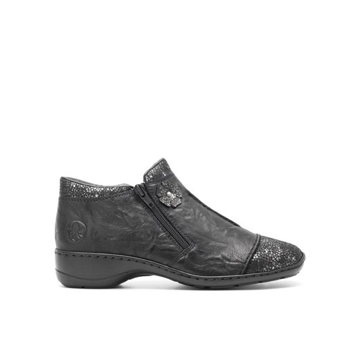 Rieker Botki 58388-01 Czarny ze sklepu MODIVO w kategorii Botki - zdjęcie 182754788