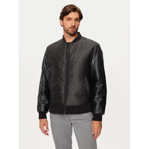 Guess Kurtka bomber M4BL3G WFIR2 Czarny Regular Fit ze sklepu MODIVO w kategorii Kurtki męskie - zdjęcie 182754799