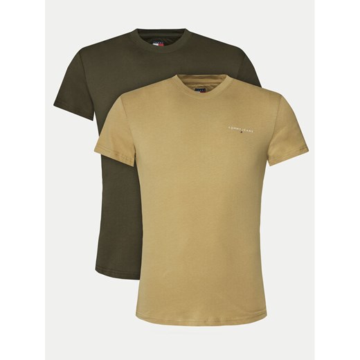 Tommy Jeans Komplet 2 t-shirtów Linear DM0DM20353 Kolorowy Slim Fit ze sklepu MODIVO w kategorii T-shirty męskie - zdjęcie 182754838