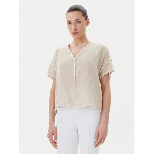 ICONA Bluzka RP5LE004 Beżowy Relaxed Fit ze sklepu MODIVO w kategorii Bluzki damskie - zdjęcie 182754876