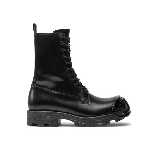 Diesel Trapery D-Hammer-Combat Y03455P4471 Czarny ze sklepu MODIVO w kategorii Workery damskie - zdjęcie 182754936