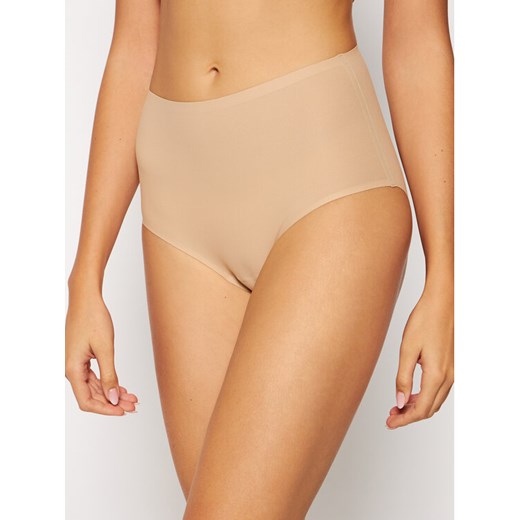Chantelle Figi klasyczne z wysokim stanem Soft Stretch C26470 Beżowy ze sklepu MODIVO w kategorii Majtki damskie - zdjęcie 182754978