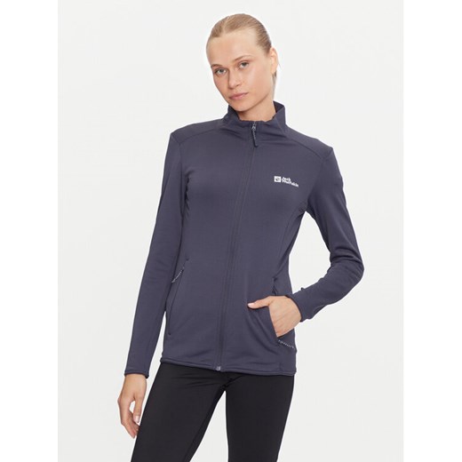 Jack Wolfskin Bluza techniczna Kolbenberg 1710354 Szary Regular Fit ze sklepu MODIVO w kategorii Bluzy damskie - zdjęcie 182755036