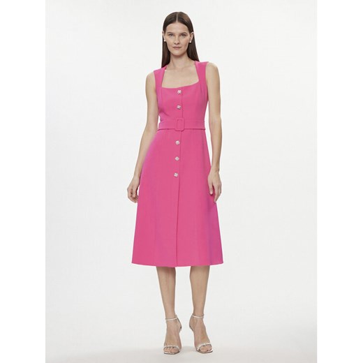 Nissa Sukienka koktajlowa RC14788 Różowy Slim Fit ze sklepu MODIVO w kategorii Sukienki - zdjęcie 182755046