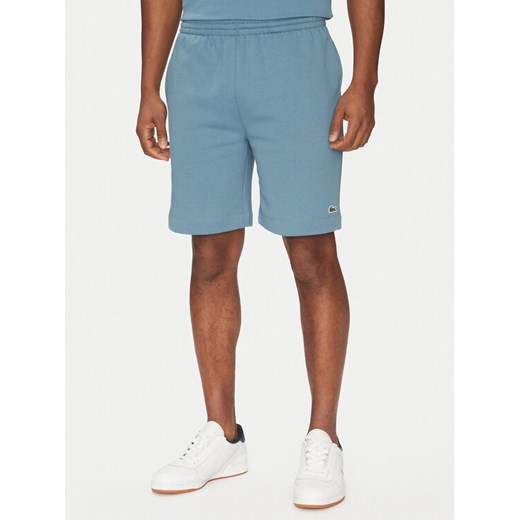 Lacoste Szorty sportowe GH9627 Niebieski Regular Fit ze sklepu MODIVO w kategorii Spodenki męskie - zdjęcie 182755076