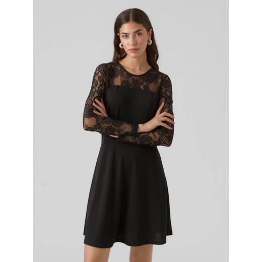 Vero Moda Sukienka codzienna 10296124 Czarny Regular Fit ze sklepu MODIVO w kategorii Sukienki - zdjęcie 182755128