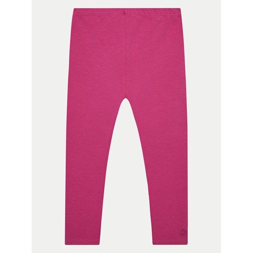 United Colors Of Benetton Legginsy 3MT1GF01L Różowy Slim Fit ze sklepu MODIVO w kategorii Spodnie dziewczęce - zdjęcie 182755149