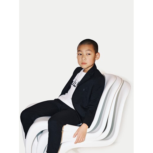 Karl Lagerfeld Kids T-Shirt Z30254 D Biały Regular Fit ze sklepu MODIVO w kategorii T-shirty chłopięce - zdjęcie 182755159