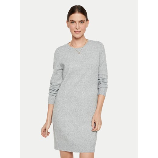Vero Moda Sukienka dzianinowa 10215523 Szary Relaxed Fit ze sklepu MODIVO w kategorii Sukienki - zdjęcie 182755175