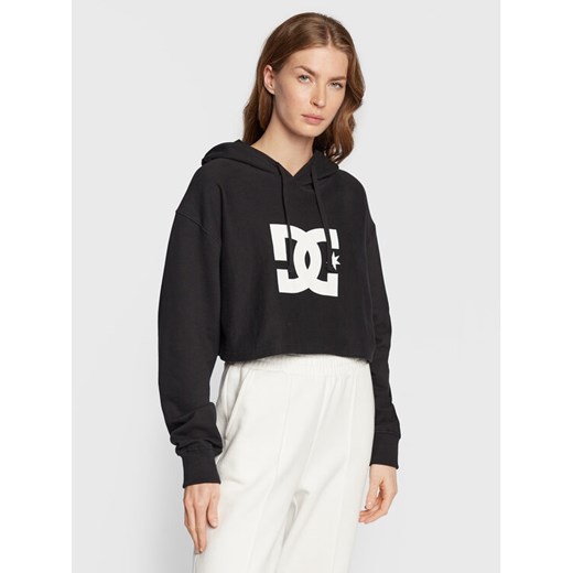 DC Bluza ADJFT03028 Czarny Relaxed Fit ze sklepu MODIVO w kategorii Bluzy damskie - zdjęcie 182755187