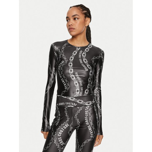 Versace Jeans Couture Body 77HAM2A1 JS417 Czarny Slim Fit ze sklepu MODIVO w kategorii Bluzki damskie - zdjęcie 182755267