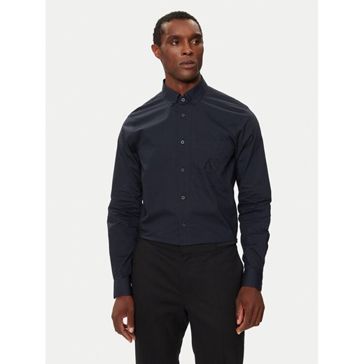 Armani Exchange Koszula 6DZC21 ZN2VZ 1510 Granatowy Slim Fit ze sklepu MODIVO w kategorii Koszule męskie - zdjęcie 182755278