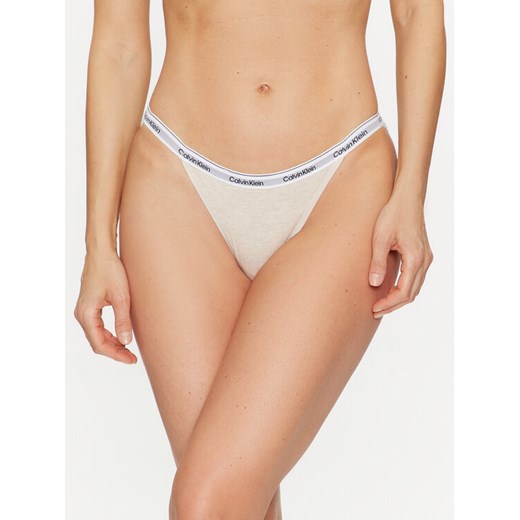 Calvin Klein Underwear Figi klasyczne 000QD5215E Beżowy ze sklepu MODIVO w kategorii Majtki damskie - zdjęcie 182755308
